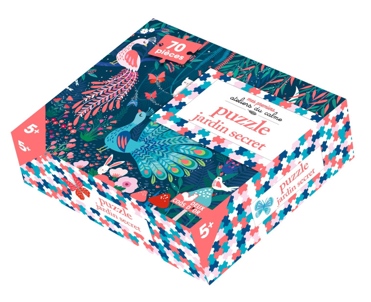 Puzzle fluo jardin secret - 70 pièces - Klara Hawkins - DEUX COQS D OR