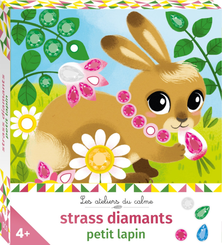 Strass diamants petit lapin - mini boîte avec accessoires - Daniela Dogliani - DEUX COQS D OR