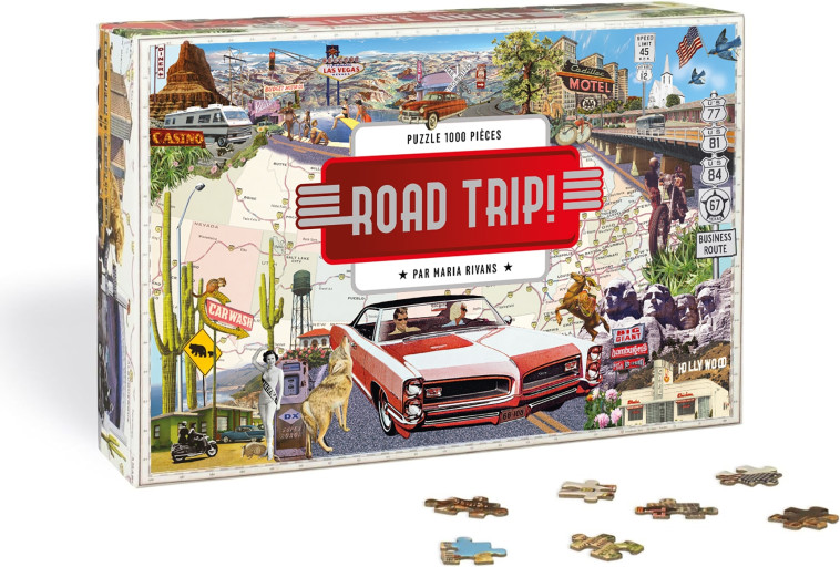 Puzzle Road trip - Maria Rivans - HACHETTE PRAT