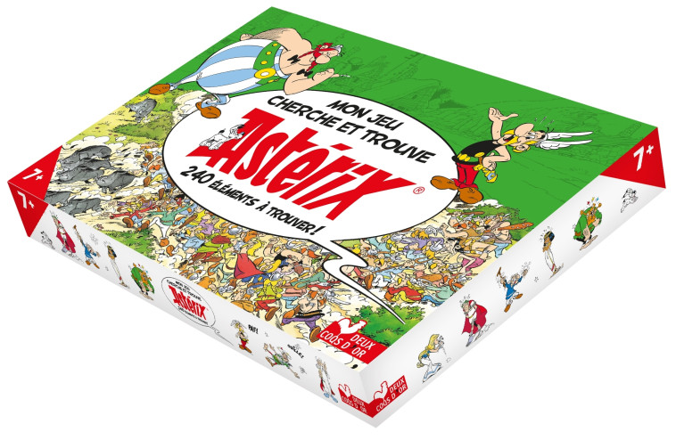 Mon jeu cherche et trouve Astérix - coffret avec plateau et cartes -   - DEUX COQS D OR