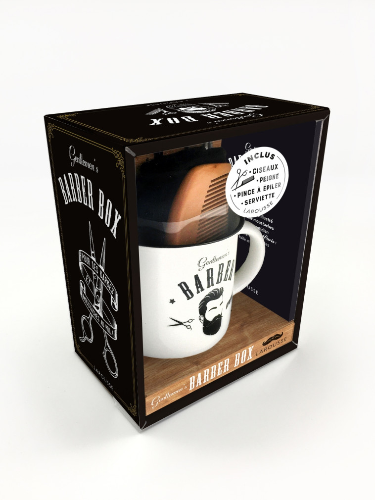 COFFRET GENTLEMEN'S BARBER MUG - Sarah Daniel Hamizi - LAROUSSE