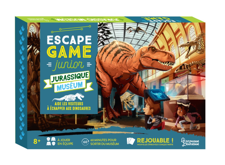 ESCAPE GAME JUNIOR - JURASSIQUE MUSEUM - Sandra Lebrun - LAROUSSE