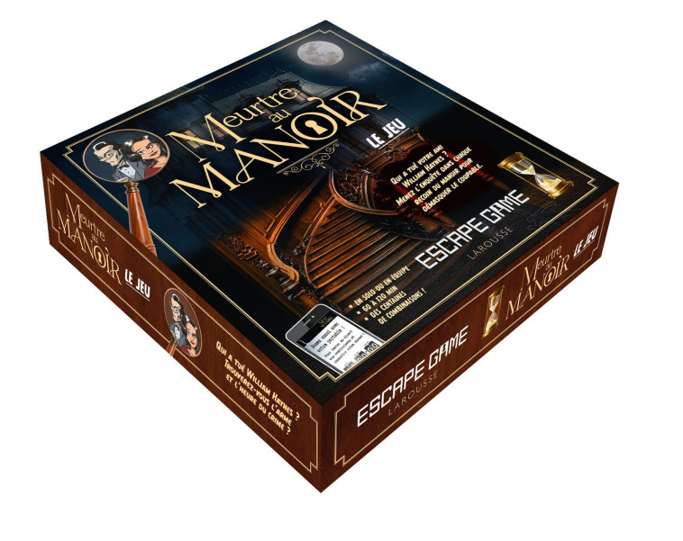 COFFRET ESCAPE GAME MEURTRE AU MANOIR LE JEU - TRENTI NICOLAS - LAROUSSE