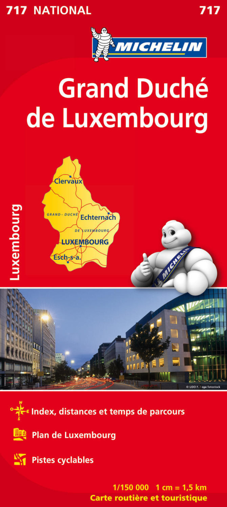 Carte Nationale Grand-Duché de Luxembourg - XXX - MICHELIN