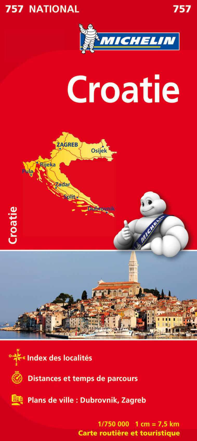 Carte Nationale Croatie - XXX - MICHELIN