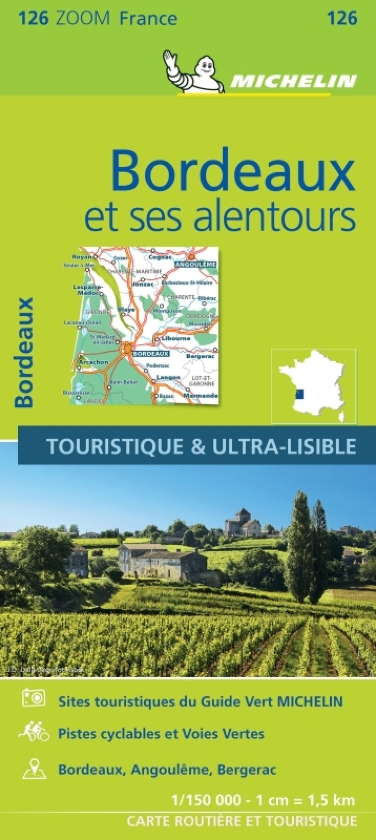 Carte Zoom Bordeaux et ses alentours - XXX - MICHELIN