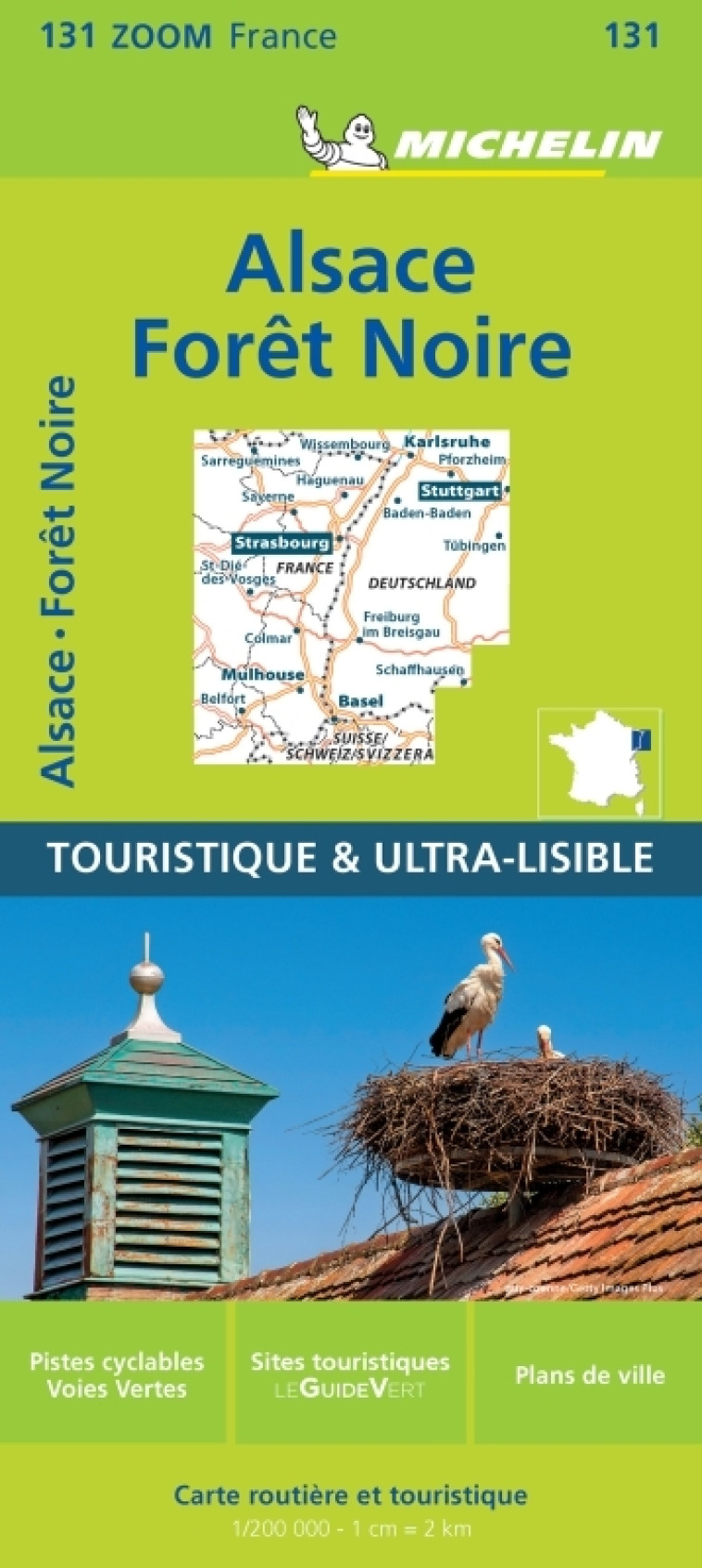 Carte Zoom Forêt Noire, Alsace, Vallée du Rhin - XXX - MICHELIN