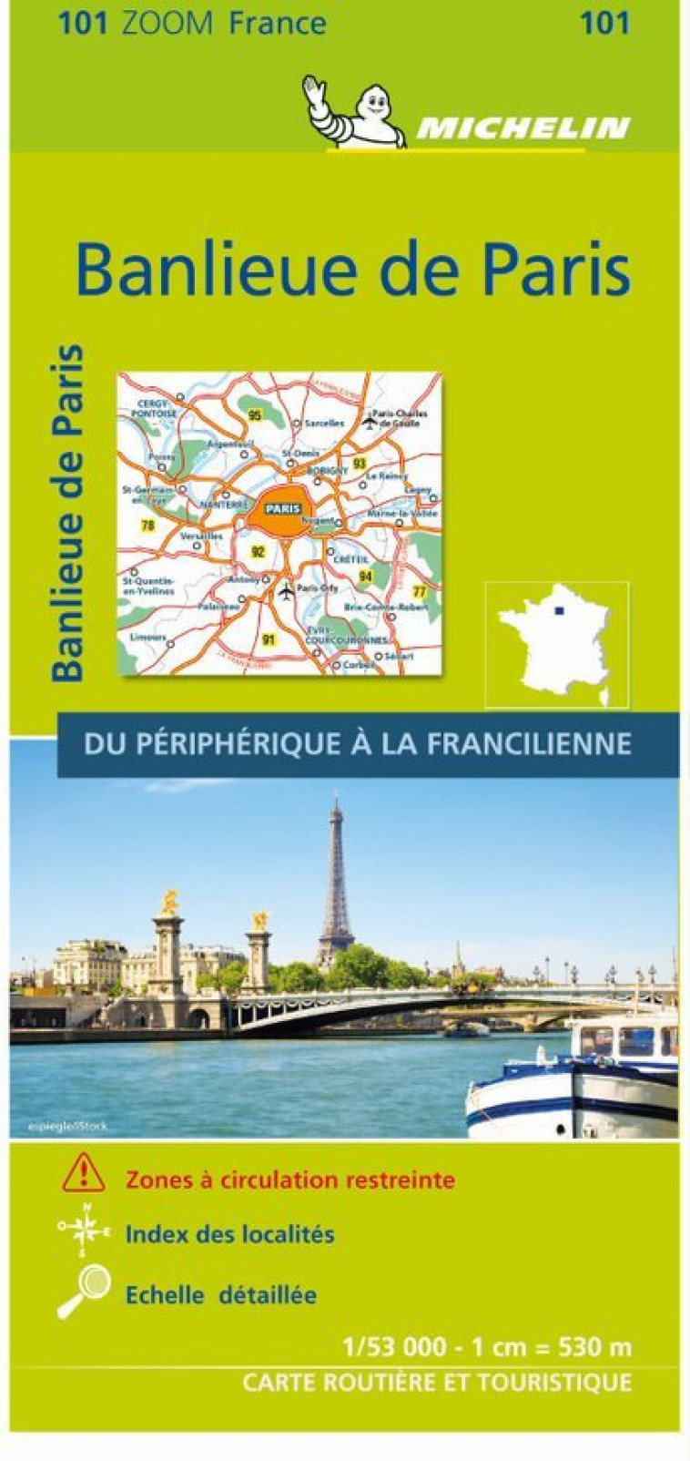 Carte Zoom Banlieue de Paris - XXX - MICHELIN