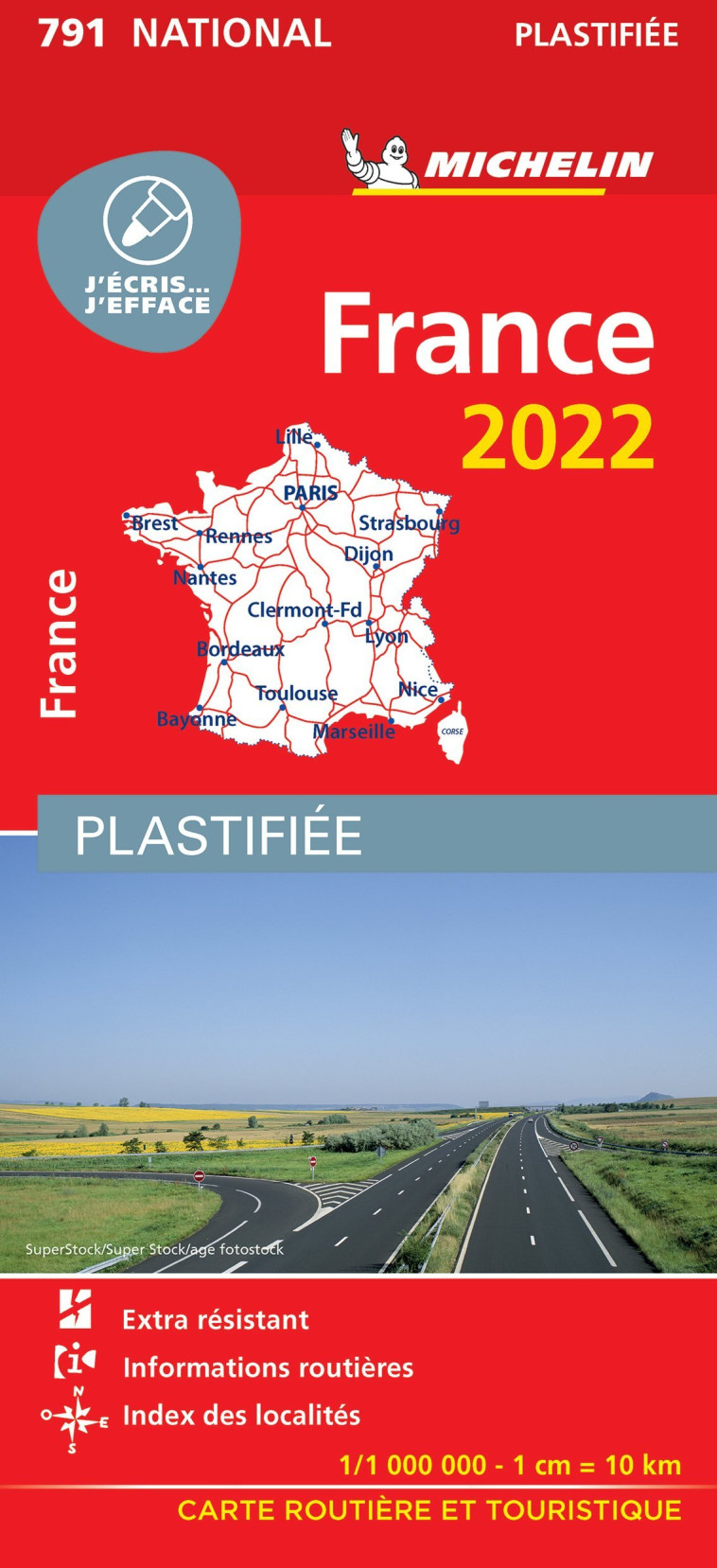 Carte Nationale France 2022 - Plastifiée - XXX - MICHELIN