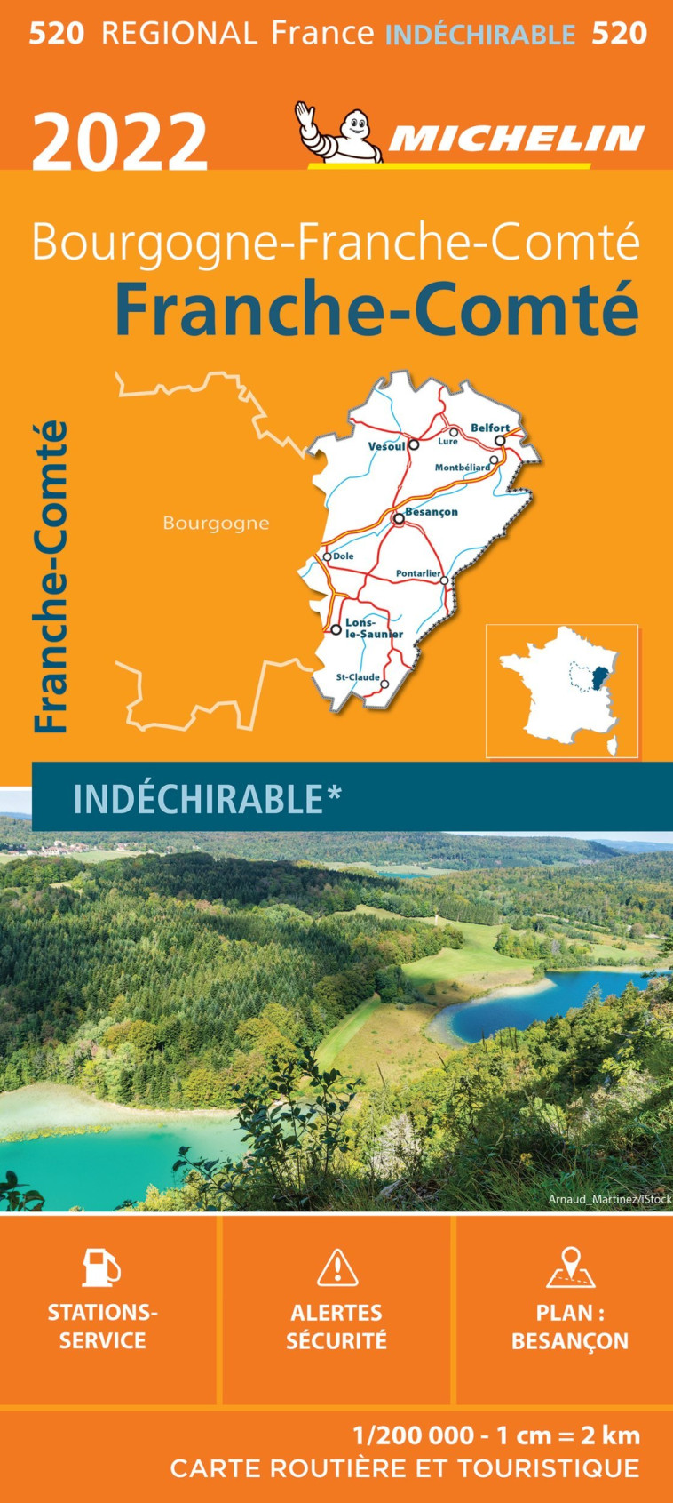 Carte Régionale Franche-Comté 2022 - XXX - MICHELIN