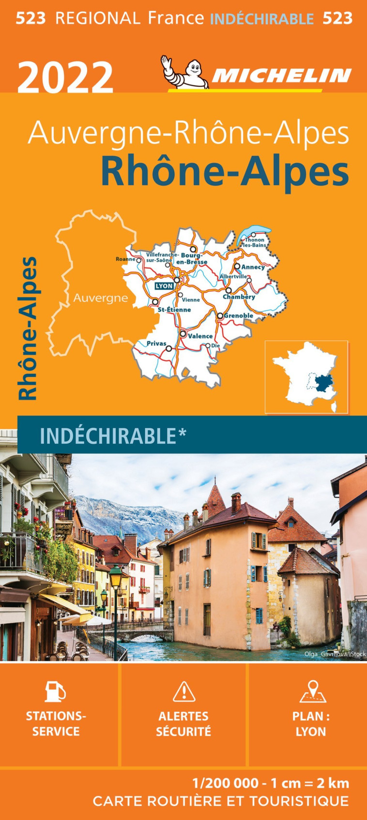 Carte Régionale Rhône-Alpes 2022 - XXX - MICHELIN