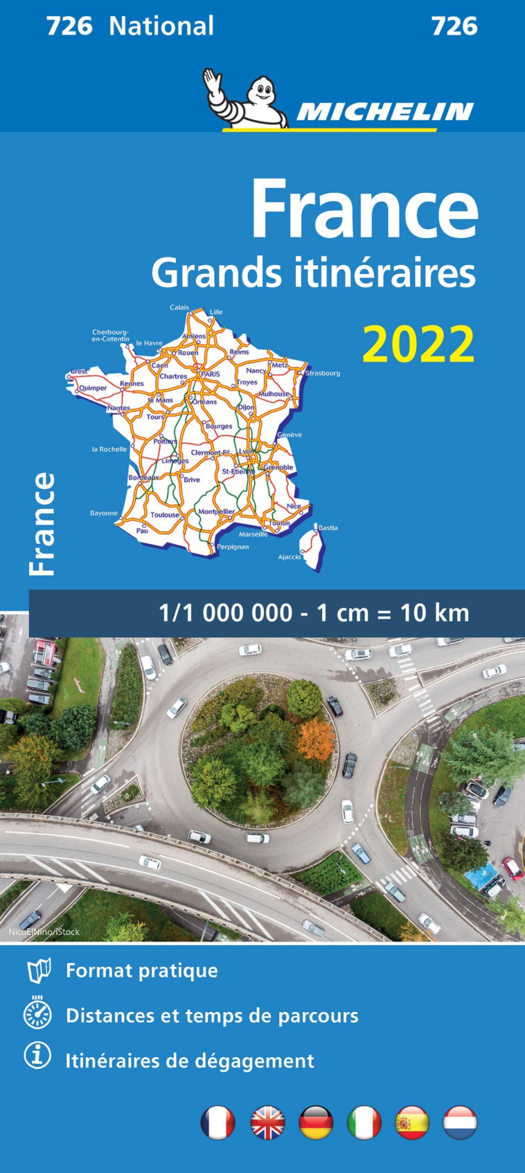 Carte Nationale Grands Itinéraires France 2022 - XXX - MICHELIN