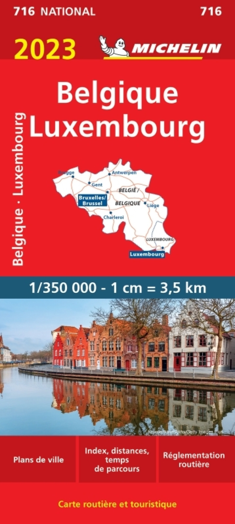 Carte Nationale Belgique, Luxembourg 2023 - XXX - MICHELIN