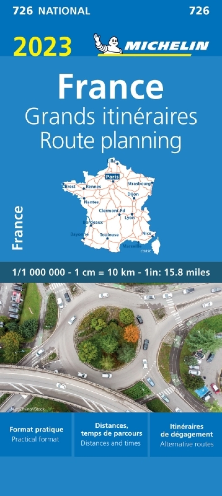 Carte Nationale France Grands Itinéraires 2023 - XXX - MICHELIN