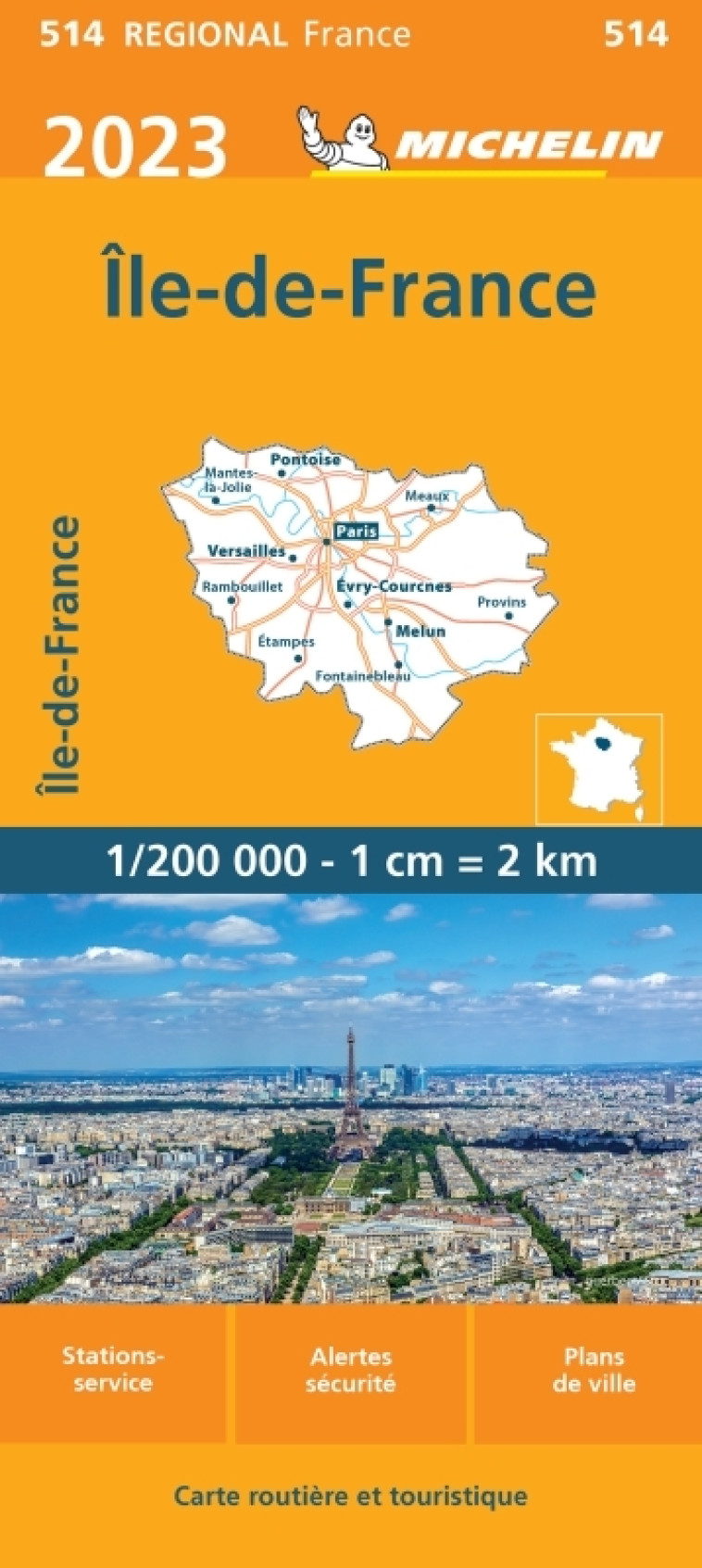 Carte Régionale Ile-de-France 2023 - XXX - MICHELIN