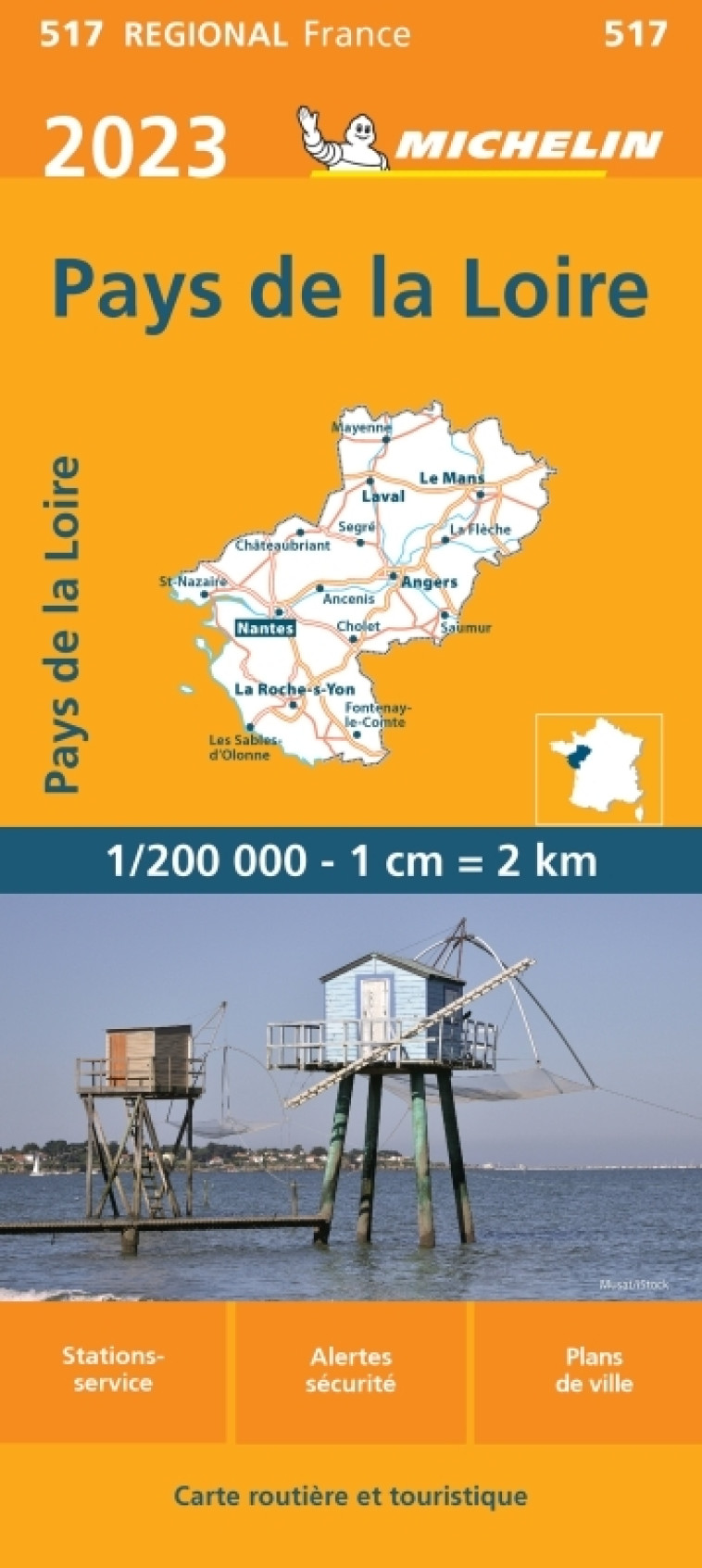 Carte Régionale Pays de la Loire 2023 - XXX - MICHELIN