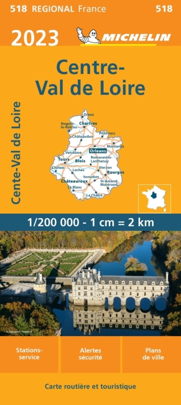 Carte Régionale Centre - Val de Loire 2023 - XXX - MICHELIN