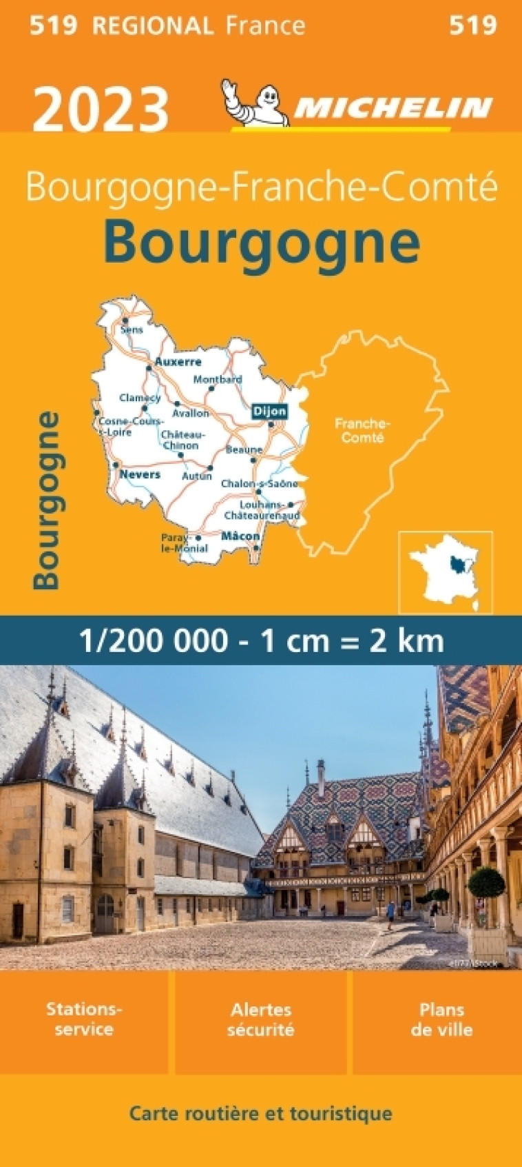 Carte Régionale Bourgogne 2023 - XXX - MICHELIN