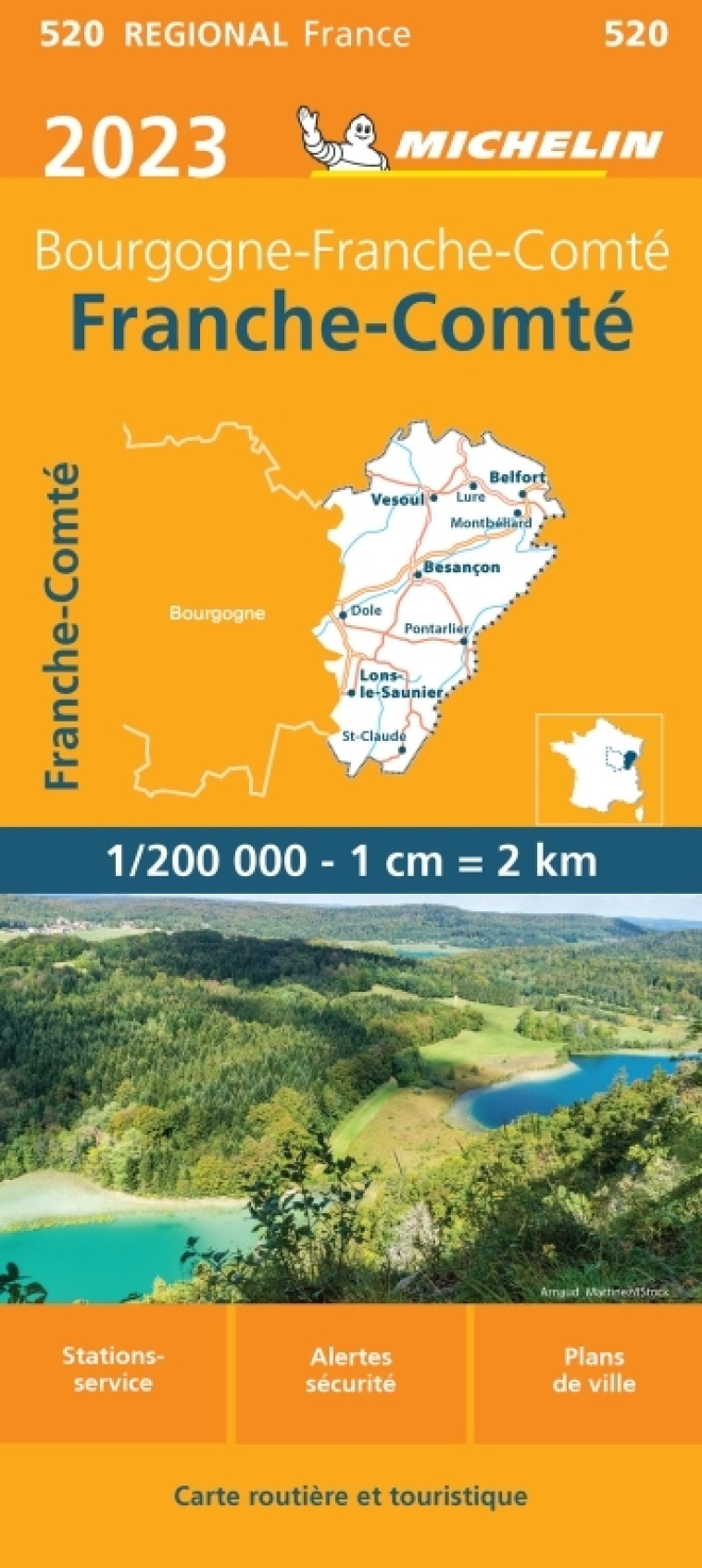 Carte Régionale Franche-Comté 2023 - XXX - MICHELIN