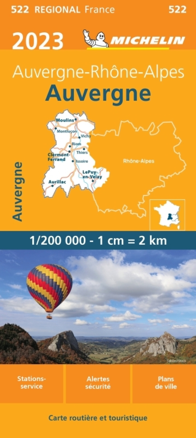 Carte Régionale Auvergne 2023 - XXX - MICHELIN