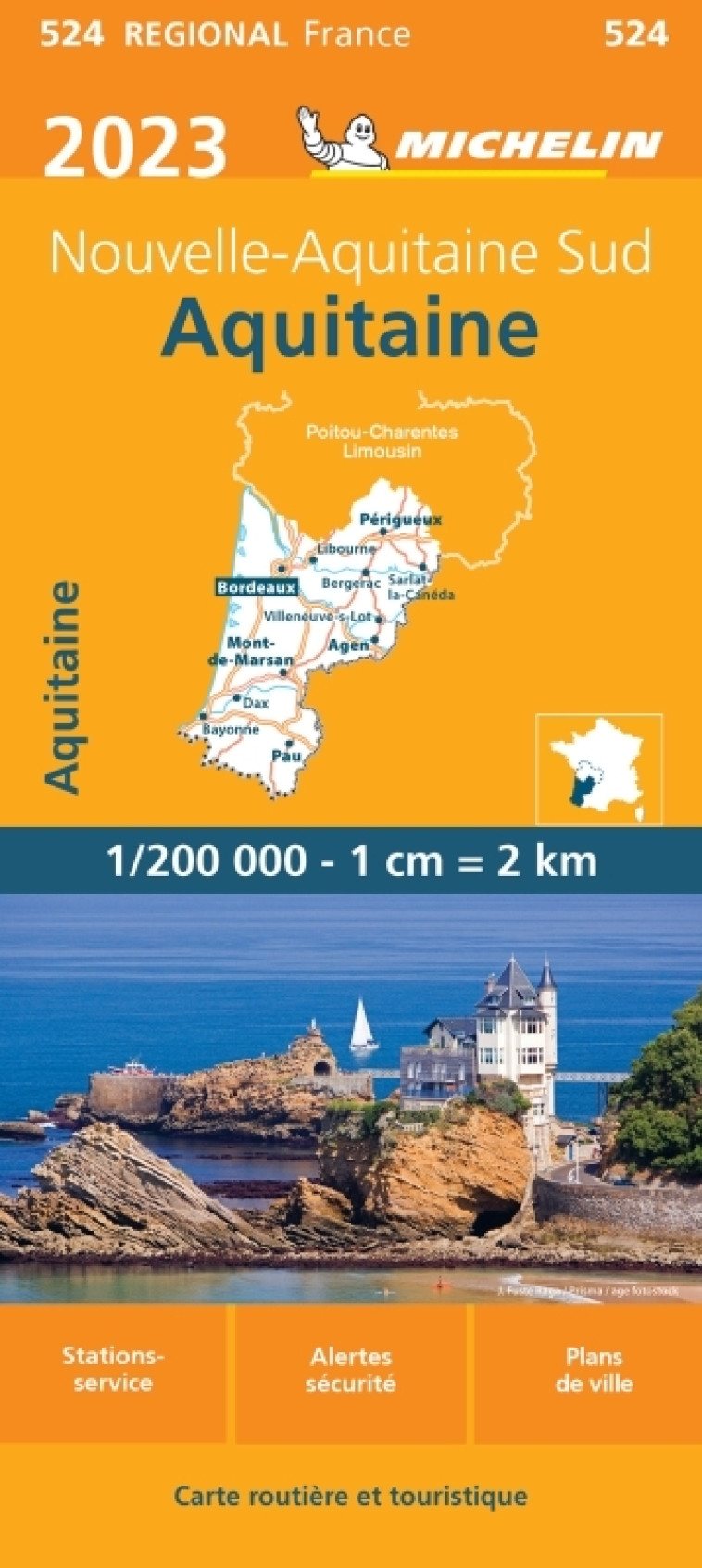 Carte Régionale Aquitaine 2023 - XXX - MICHELIN