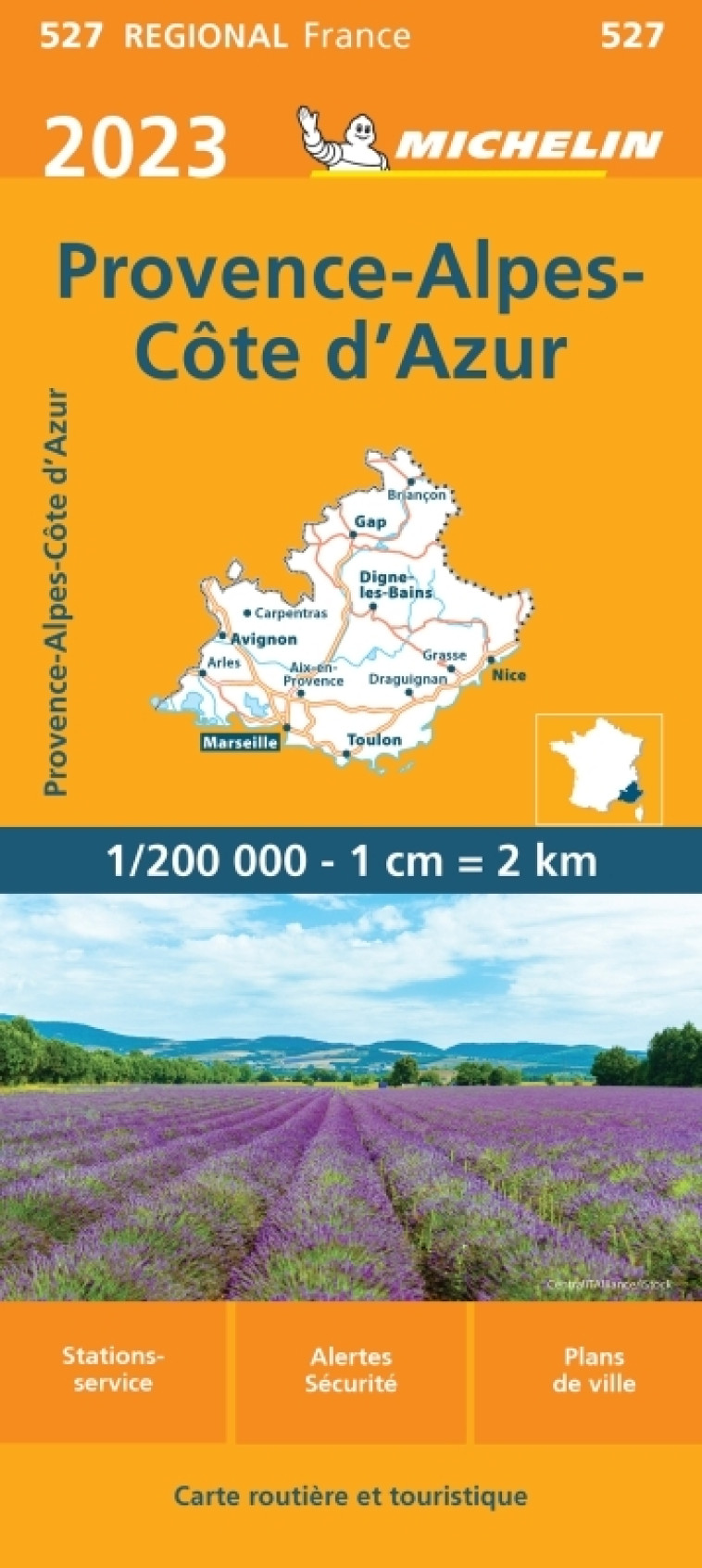 Carte Régionale Provence-Alpes-Côte d'Azur 2023 - XXX - MICHELIN