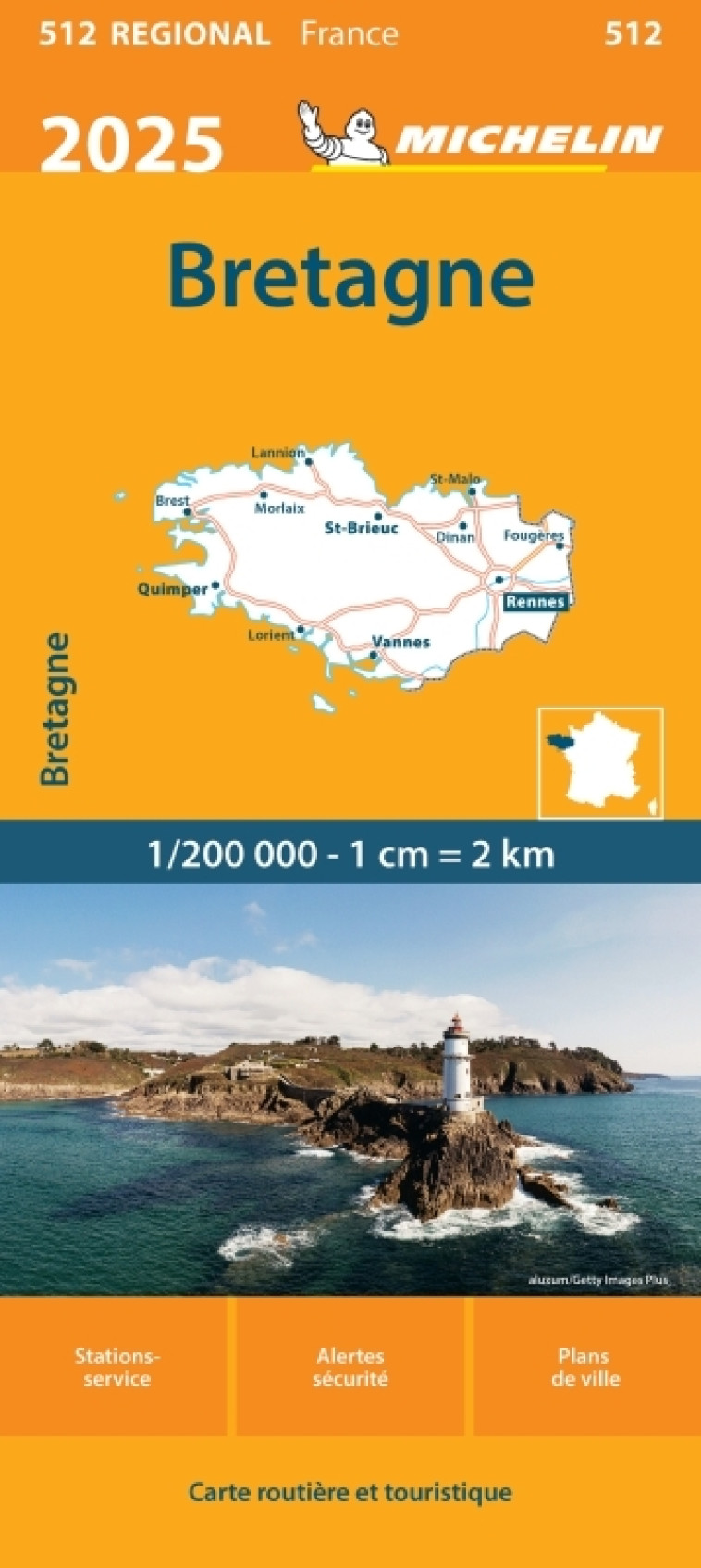 Carte Régionale Bretagne 2025 - XXX - MICHELIN