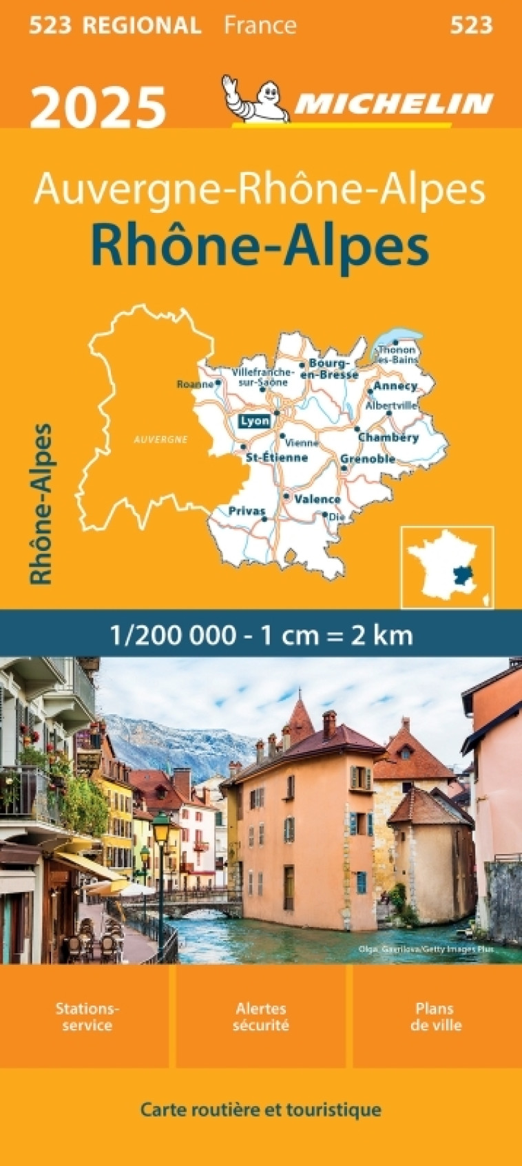 Carte Régionale Rhône-Alpes 2025 - XXX - MICHELIN