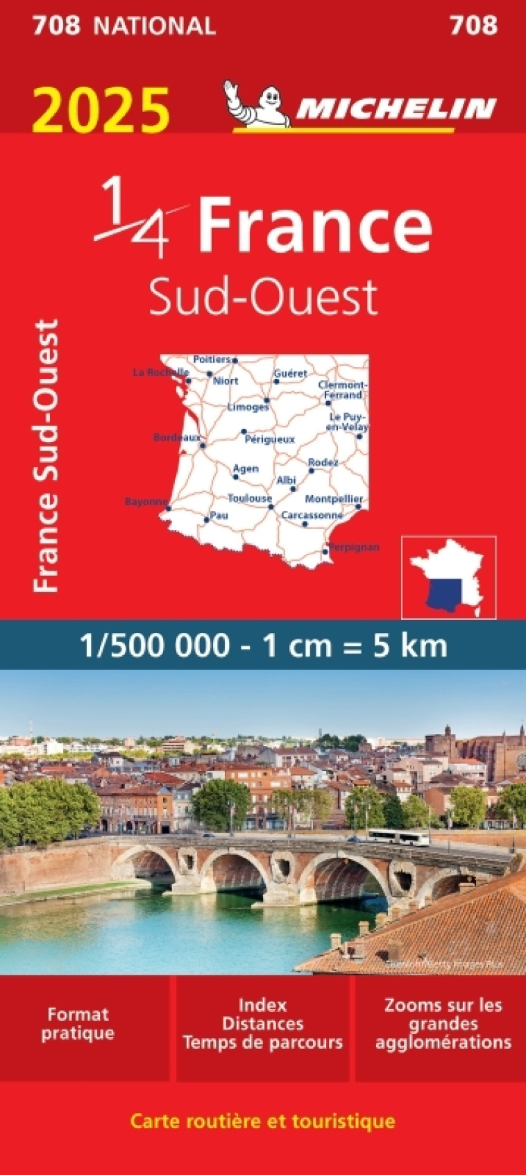 Carte Nationale France Sud-Ouest 2025 - XXX - MICHELIN