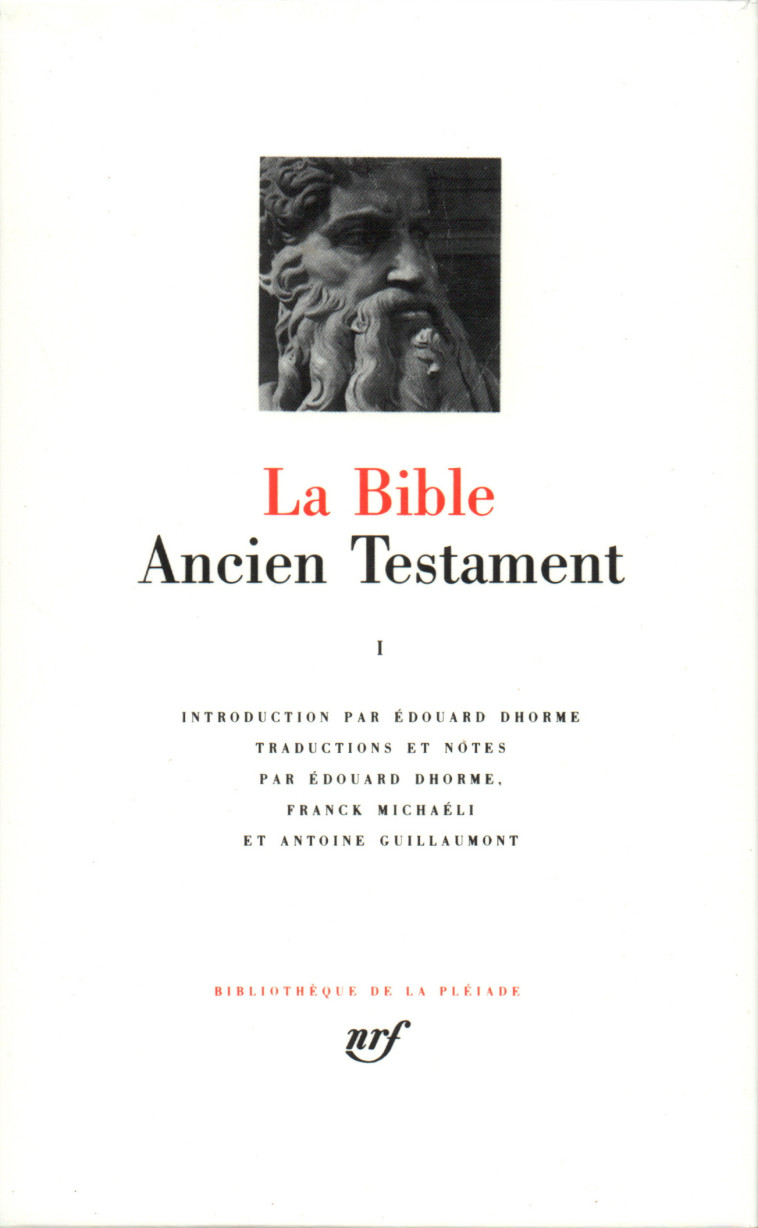 LA BIBLE - VOL01 - ANCIEN TESTAMENT - ANONYME - GALLIMARD