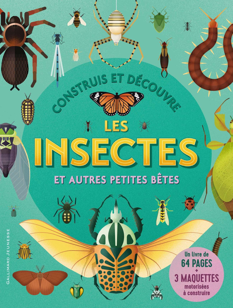 Construis et découvre les insectes et autres petites bêtes -  Collectif, Claire Lebfevre - GALLIMARD JEUNE