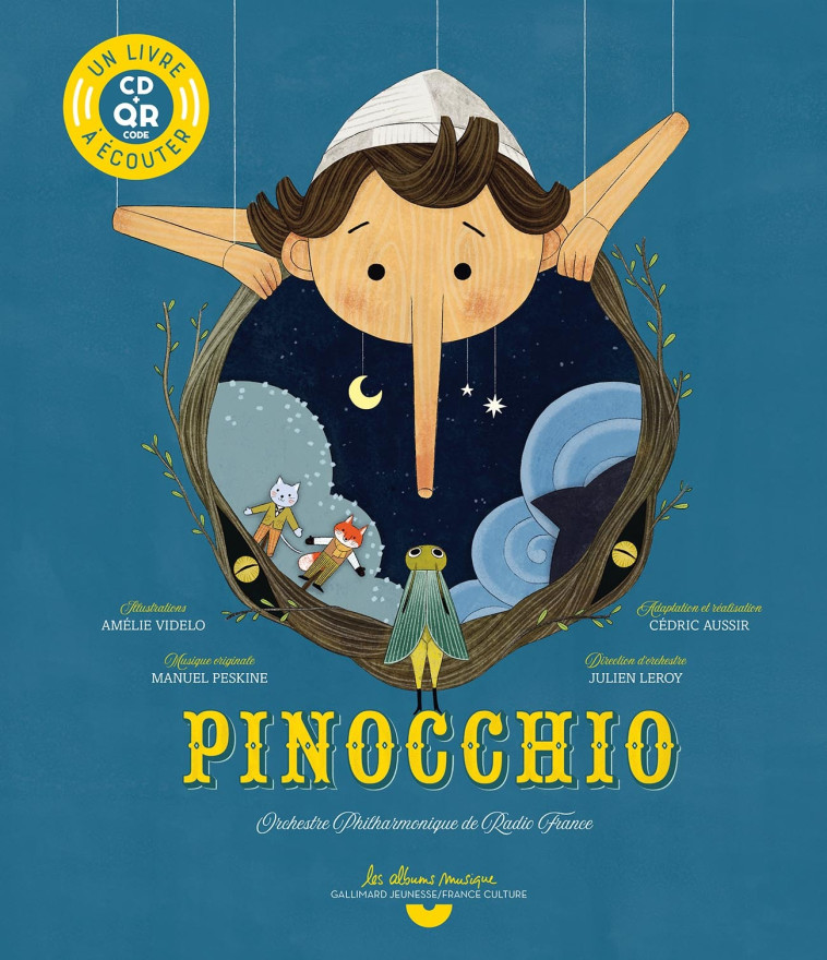 Pinocchio -  CARLO COLLODI, Carlo Collodi, Amélie Videlo - GALLIMARD JEUNE