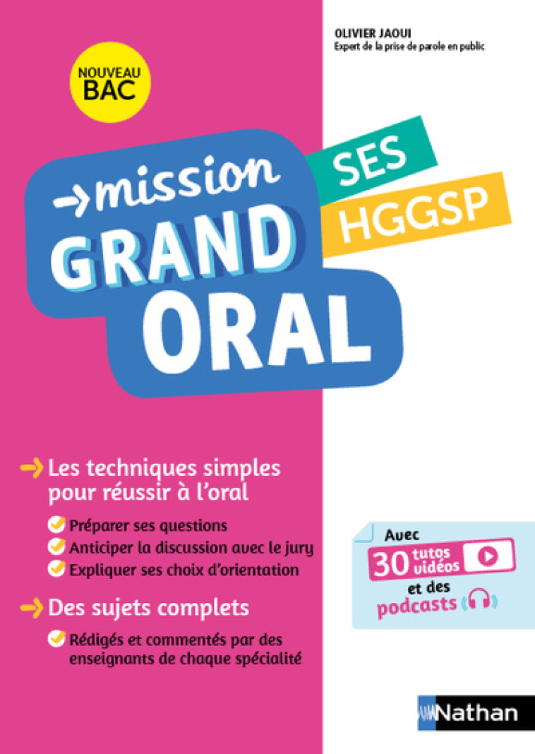 Mission Grand Oral - SES HGGSP - Nicolas Coppens, Olivier Jaoui, Etienne Scharr, Garance Ouazine - NATHAN