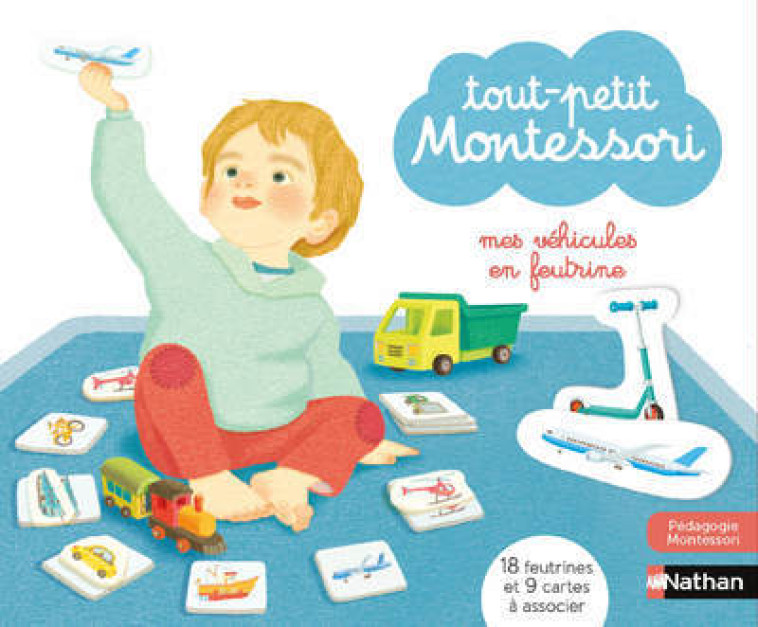 Mes véhicules en feutrines - Coffret tout petit Montessori - Delphine Roubieu, Mizuho Fujisawa - NATHAN