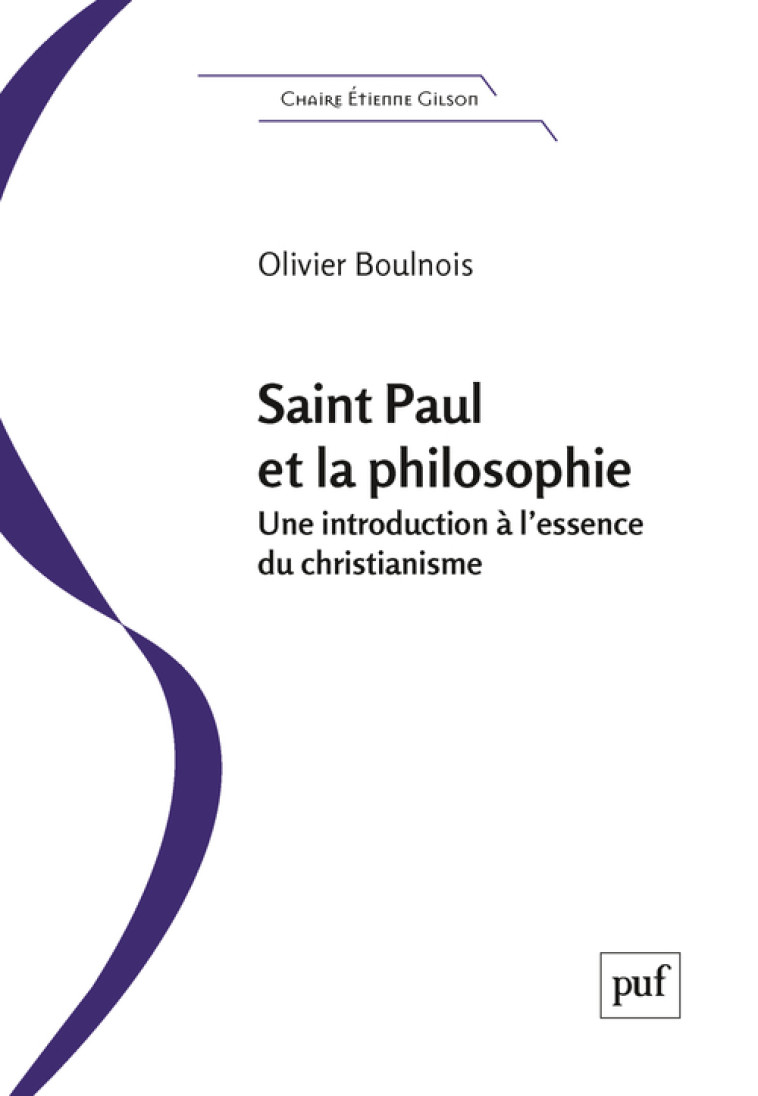 Saint Paul et la philosophie - Olivier Boulnois - PUF