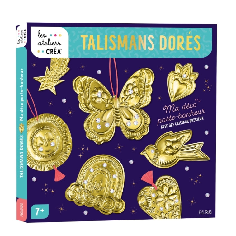 Métal repoussé. Talismans avec des strass précieux ! - Elodie Joly pour LHONORABLE Elodie Joly pour LHONORABLE,  Elodie Joly pour LHONORABLE - FLEURUS