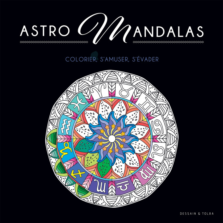 Black coloriage - Astro Mandalas - XXX - DESSAIN TOLRA