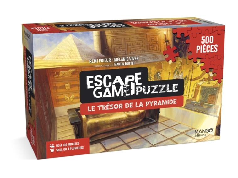 Escape Game Puzzle - Le trésor de la pyramide - Rémi Prieur, Mélanie Vives, Martin Mottet - MANGO