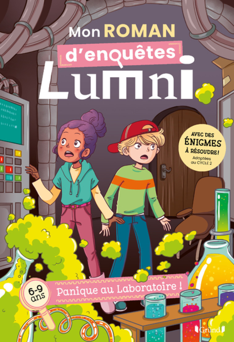 Mon roman d'enquêtes Lumni (6-9 ans) - Panique au labo ! - Lumni Lumni, Gauthier Wendling, Cyrielle Cyrielle - GRUND