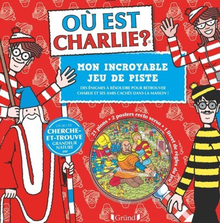 Où est Charlie - Mon incroyable jeu de piste - Nouvelle édition - Martin Handford - GRUND