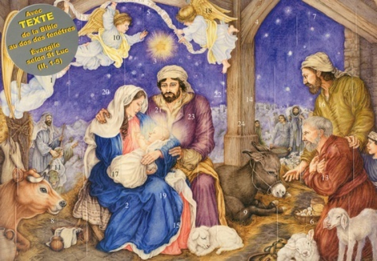 Calendrier de l'avent - Petit Jésus est né - Campinoti - LUCIA CAMPINOTI - MINEDITION