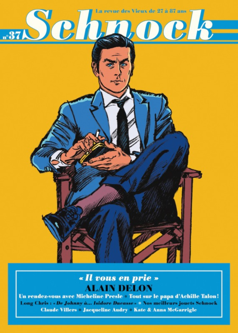 SCHNOCK N°37, ALAIN DELON -  LA REVUE SCHNOCK - TENGO