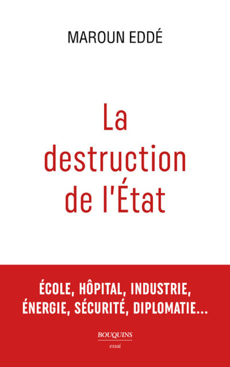 La destruction de l'État - Maroun Eddé - BOUQUINS