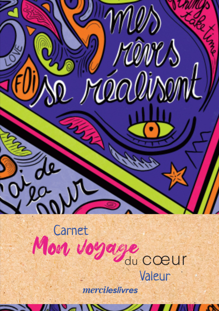 Carnet Mon Voyage du coeur- Valeur - Fanny Ricard - MERCILESLIVRES