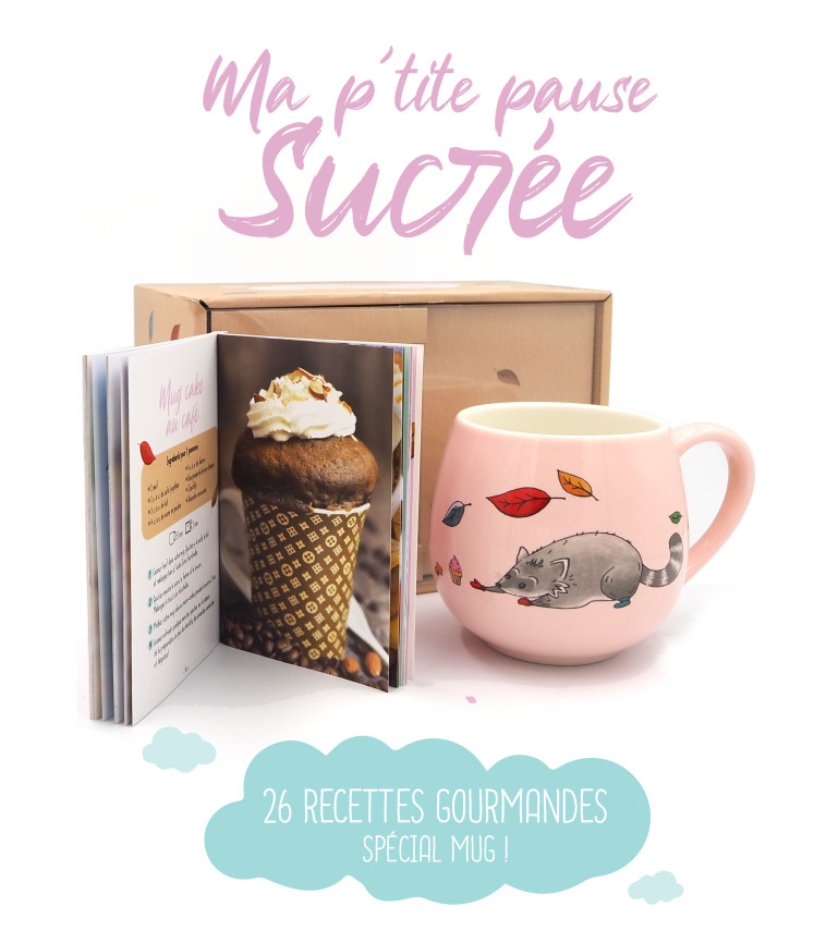 Coffret Ma p'tite pause sucrée - 26 recettes gourmandes spéciales Mug  -  Collectif - MERCILESLIVRES