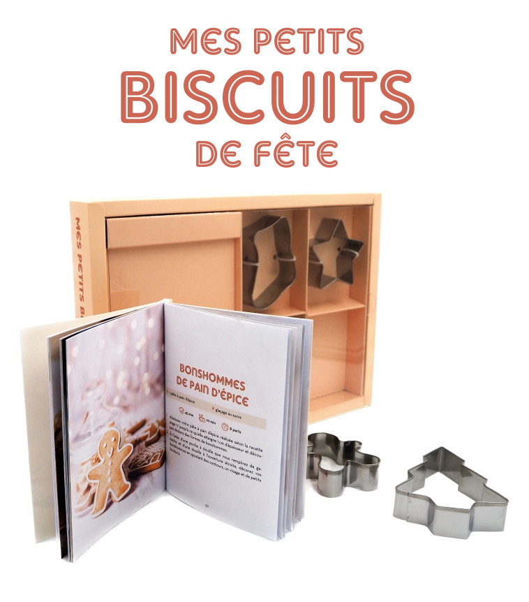 Mes petits biscuits de fête (coffret) -  Collectif - MERCILESLIVRES