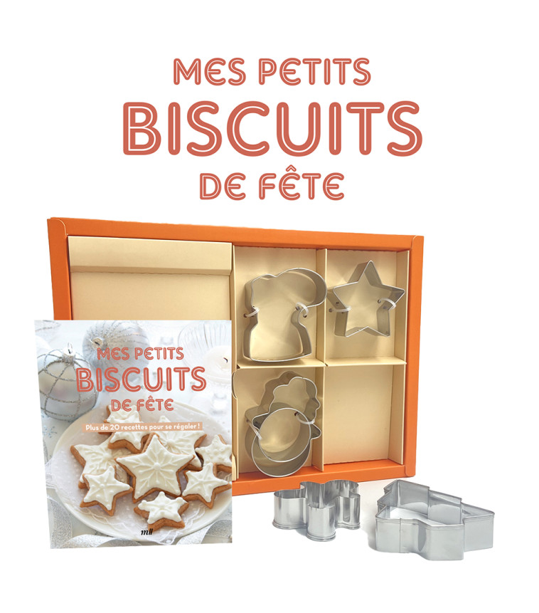 Mes petits biscuits de fête (coffret) -  Collectif - MERCILESLIVRES