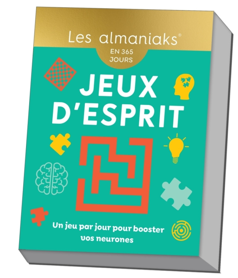 Almaniak Jeux d'esprit - Calendrier, un défi par jour - Loïc Audrain, Sandra Lebrun - 365 PARIS