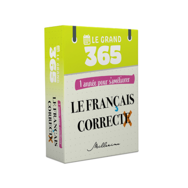 Le Grand 365 Français correct - Collectif Collectif,  Collectif - MILLESIMA