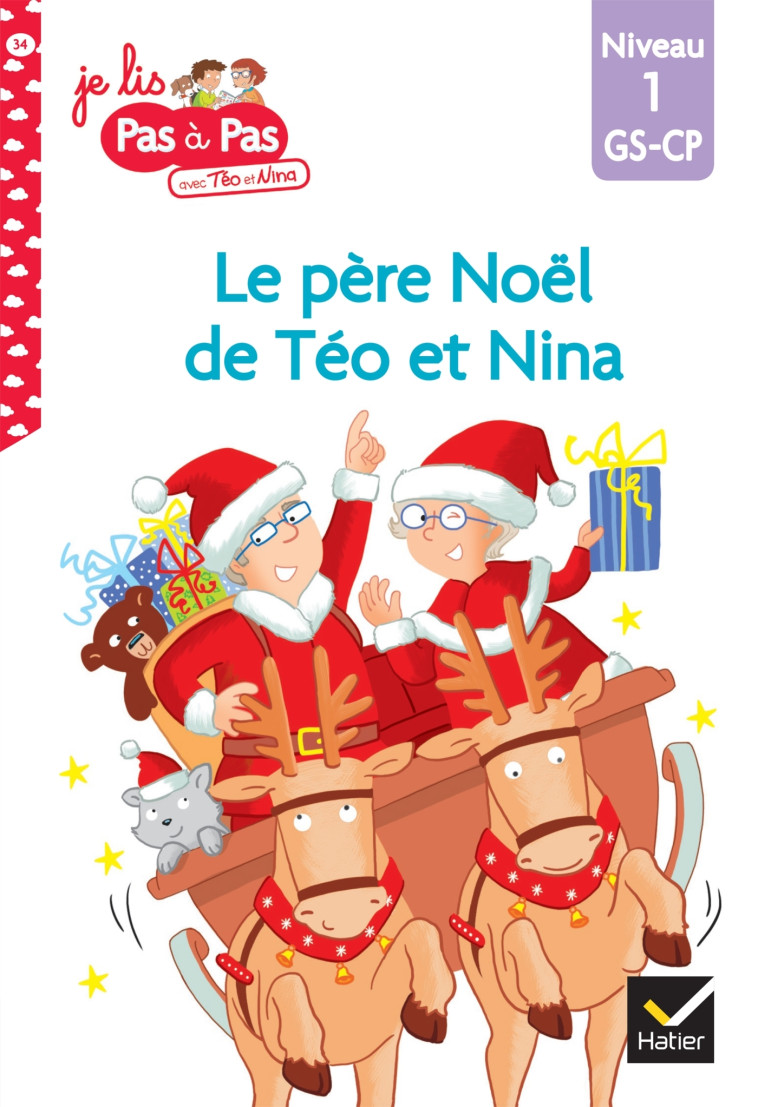 Téo et Nina GS-CP Niveau 1 - Le père Noël de Téo et Nina - Marie-Hélène Van Tilbeurgh, Isabelle Chavigny - HATIER